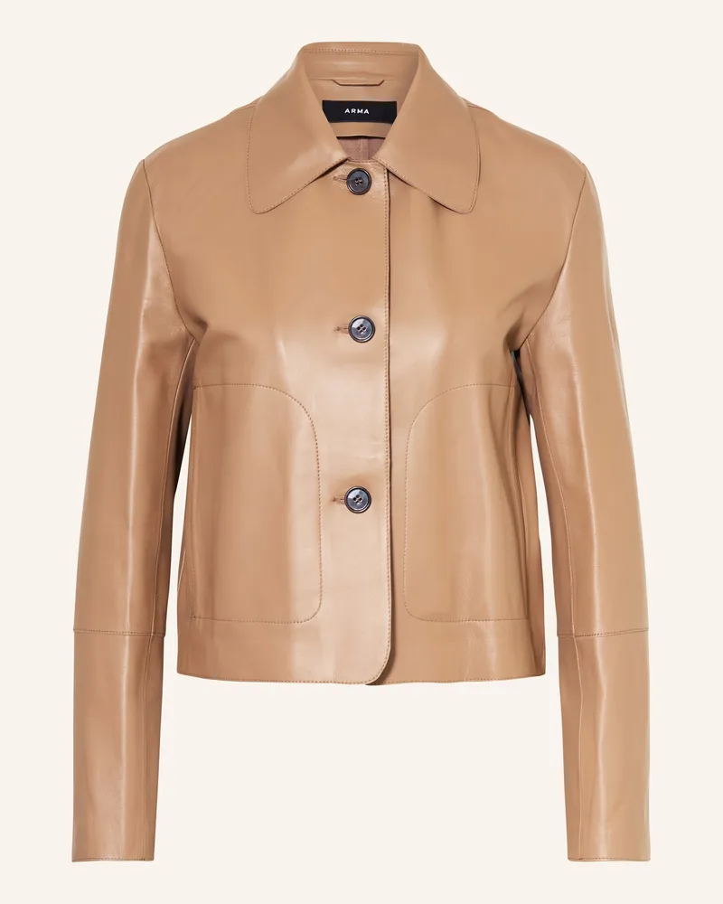 Arma Lederjacke braun Cognac