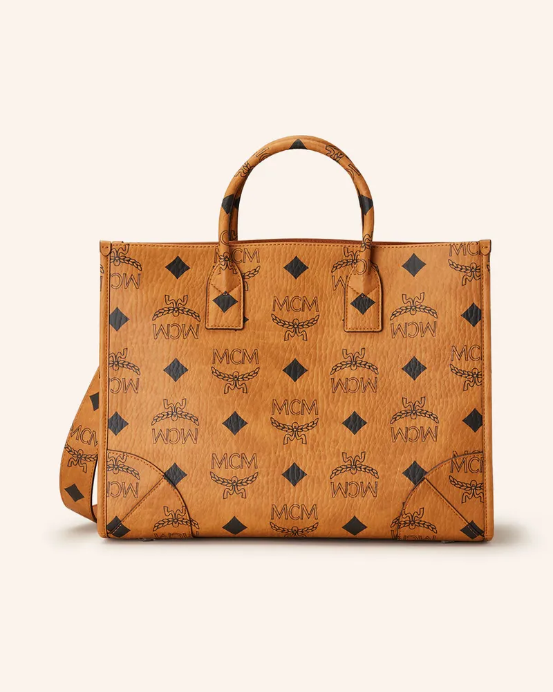 MCM Shopper MÜNCHEN LARGE mit Pouch Braun