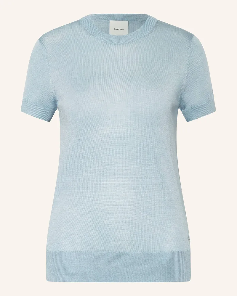 Calvin Klein Strickshirt Blaugrau