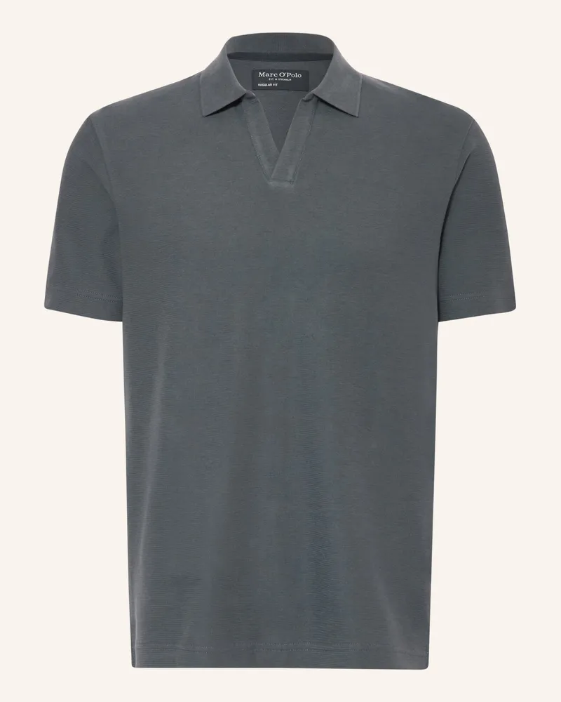 Marc O'Polo Jersey-Poloshirt Regular Fit gruen Dunkelgrün