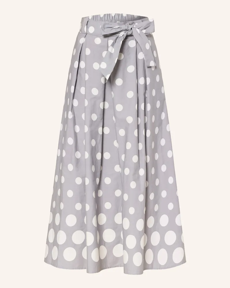 More & More Faltenrock blau Grau