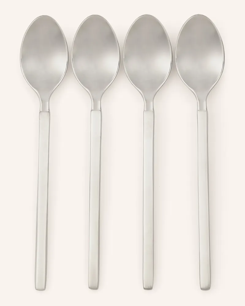 Alessi 4er-Set Mokkalöffel Dry silber Silber