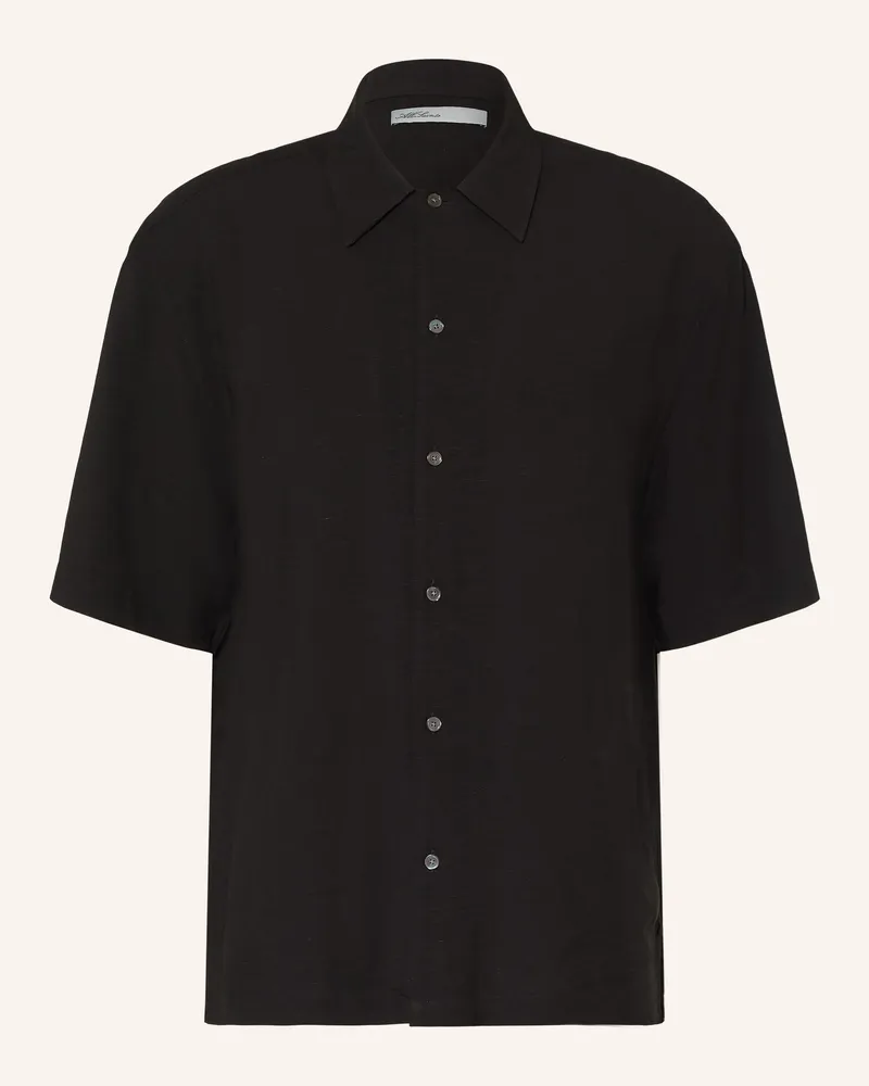 AllSaints Kurzarm-Hemd Archer Comfort Fit schwarz Schwarz