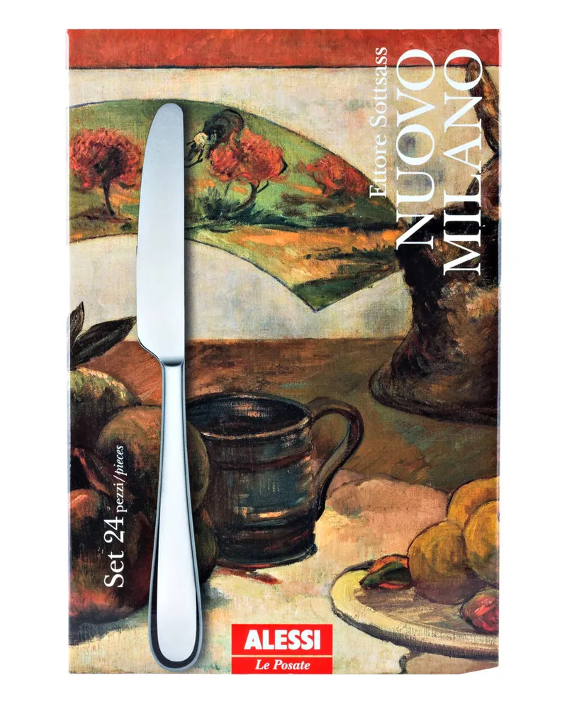 Alessi 24-Tlg. Besteckset Nuovo Milano silber Silber