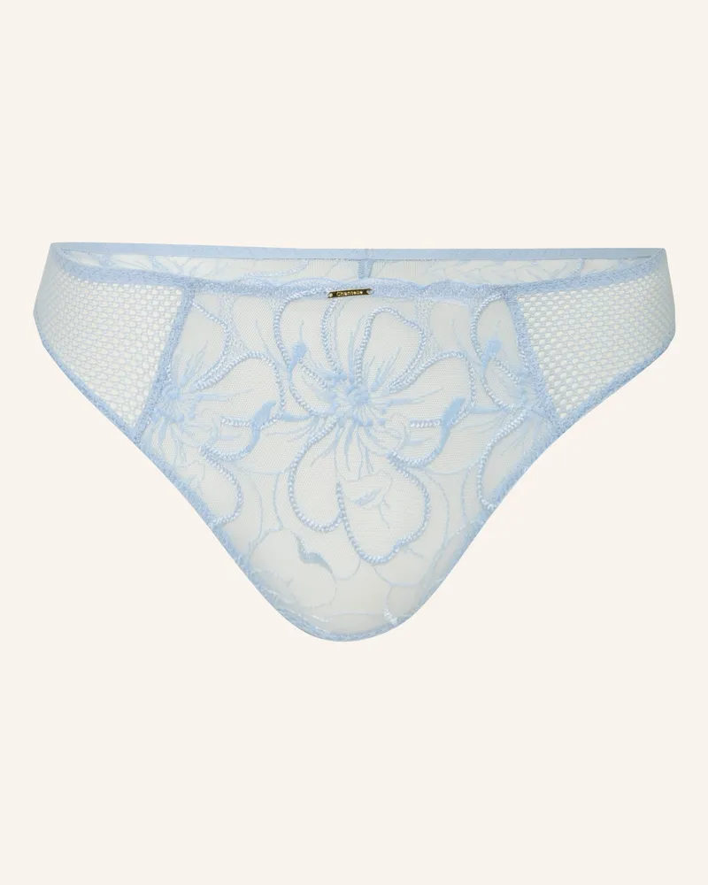 Chantelle String Fleurs blau E43