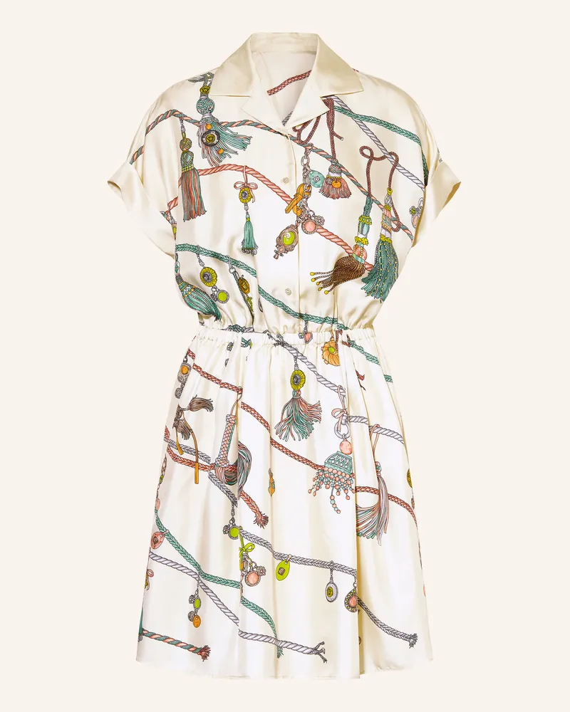 Versace Seidenkleid weiss Creme