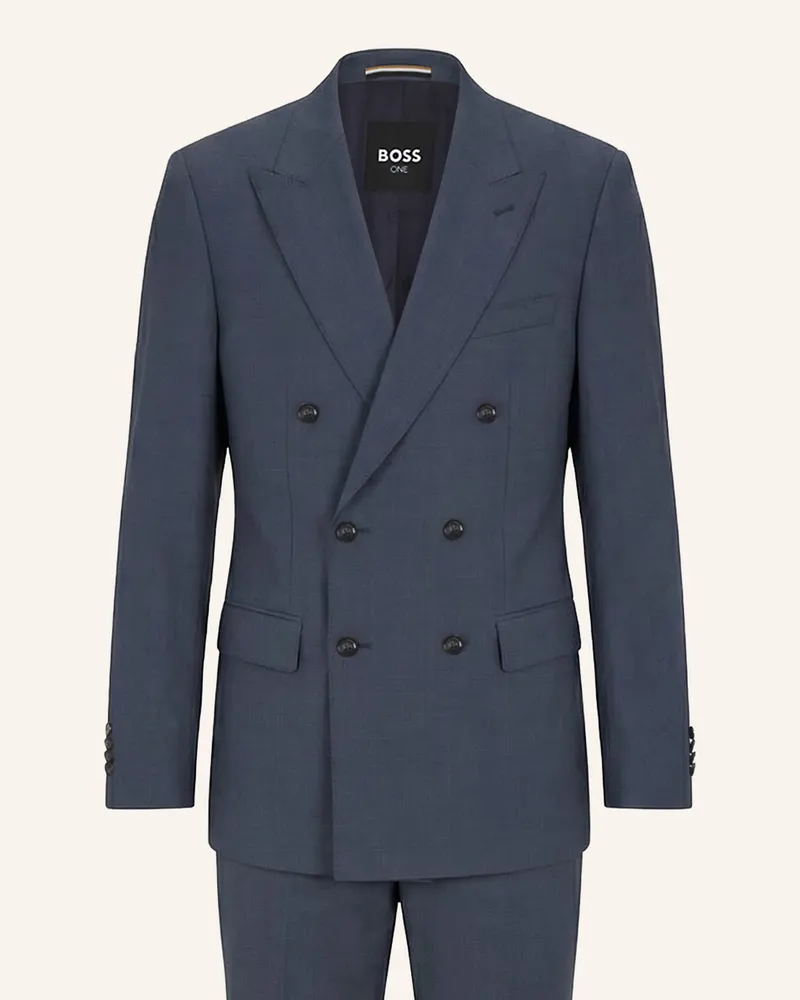 HUGO BOSS Business Anzug H-HUGE-2PCS-DB-254 Slim Fit Blau