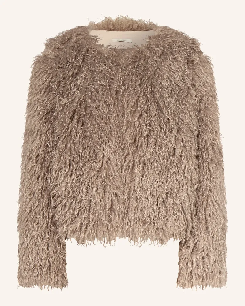 lilienfels Kunstfell-Jacke beige Hellbraun