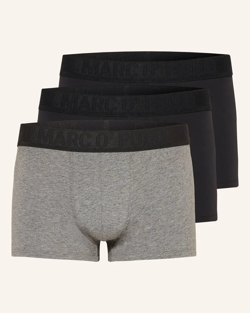 Marc O'Polo 3er-Pack Boxershorts Schwarz