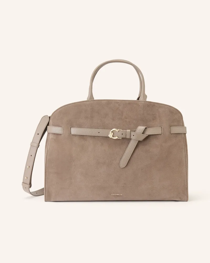 Coccinelle Schultertasche beige Taupe