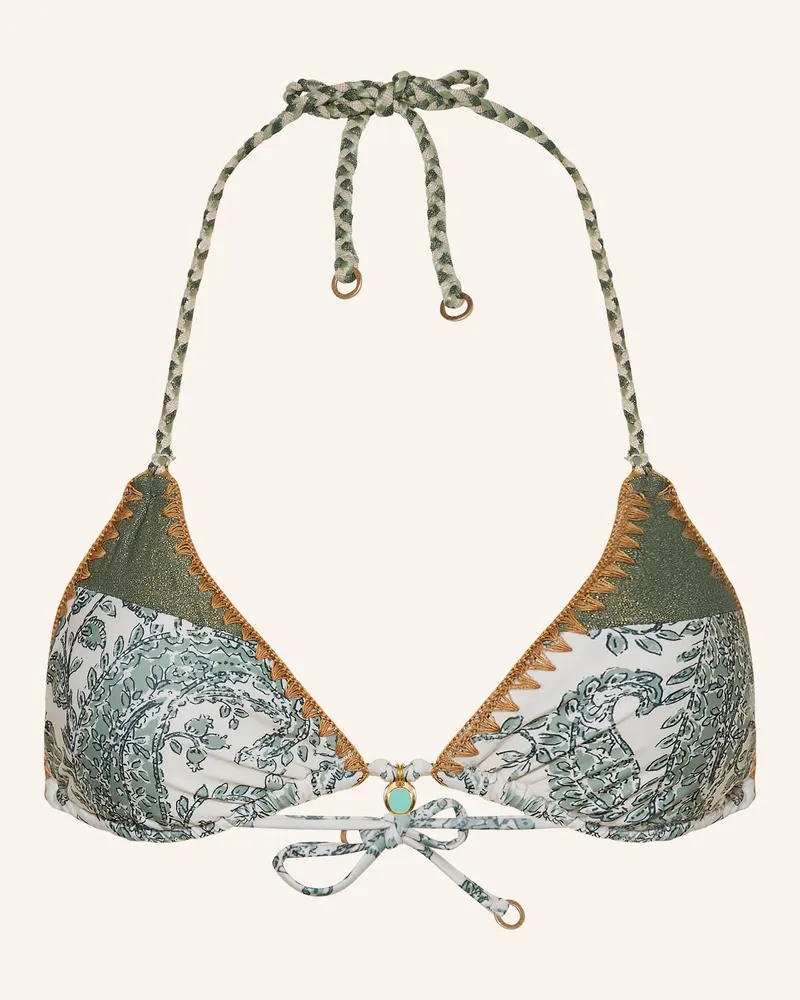Banana Moon Triangel-Bikini-Top BOSCO NASSIMIA mit Glitzergarn Ecru