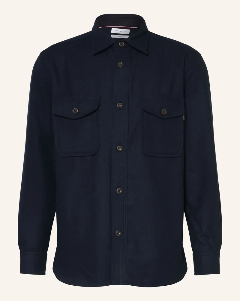 Tommy Hilfiger Overshirt blau Dunkelblau