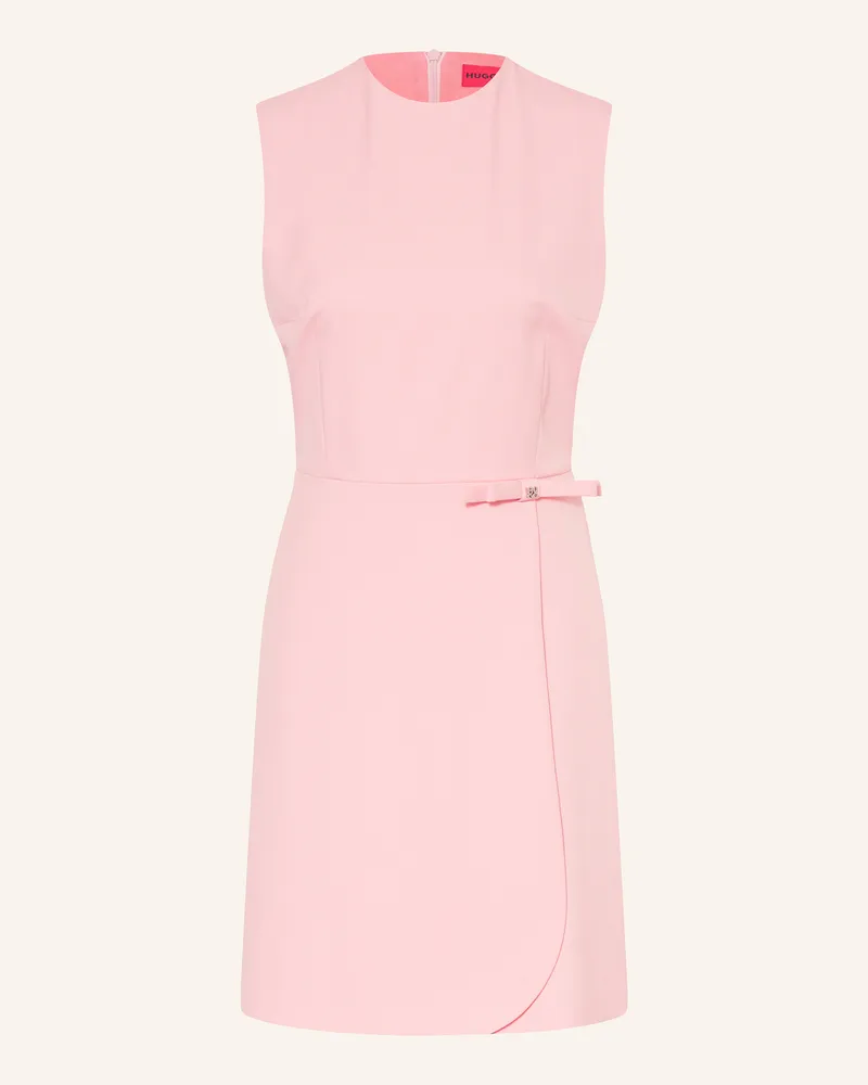 HUGO BOSS Kleid KANINE in Wickeloptik Hellrosa