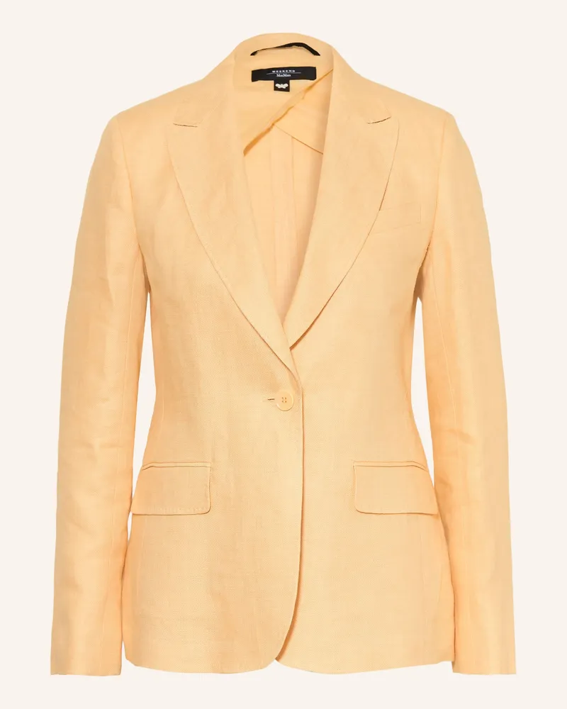 Max Mara Leinenblazer NALUT Hellgelb