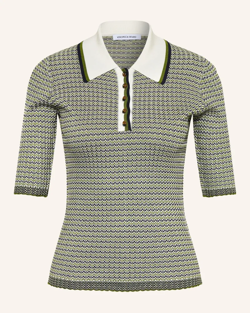 Veronica Beard Strick-Poloshirt Soza gruen Grün