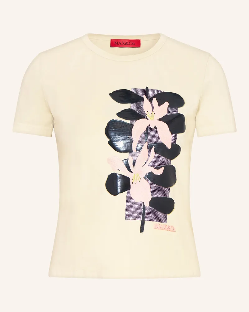 MAX&Co. T-Shirt Casta gelb Beige
