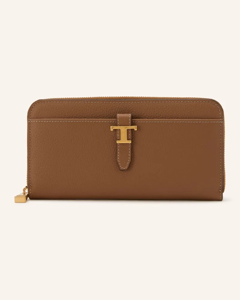 TOD'S Geldbörse braun Cognac