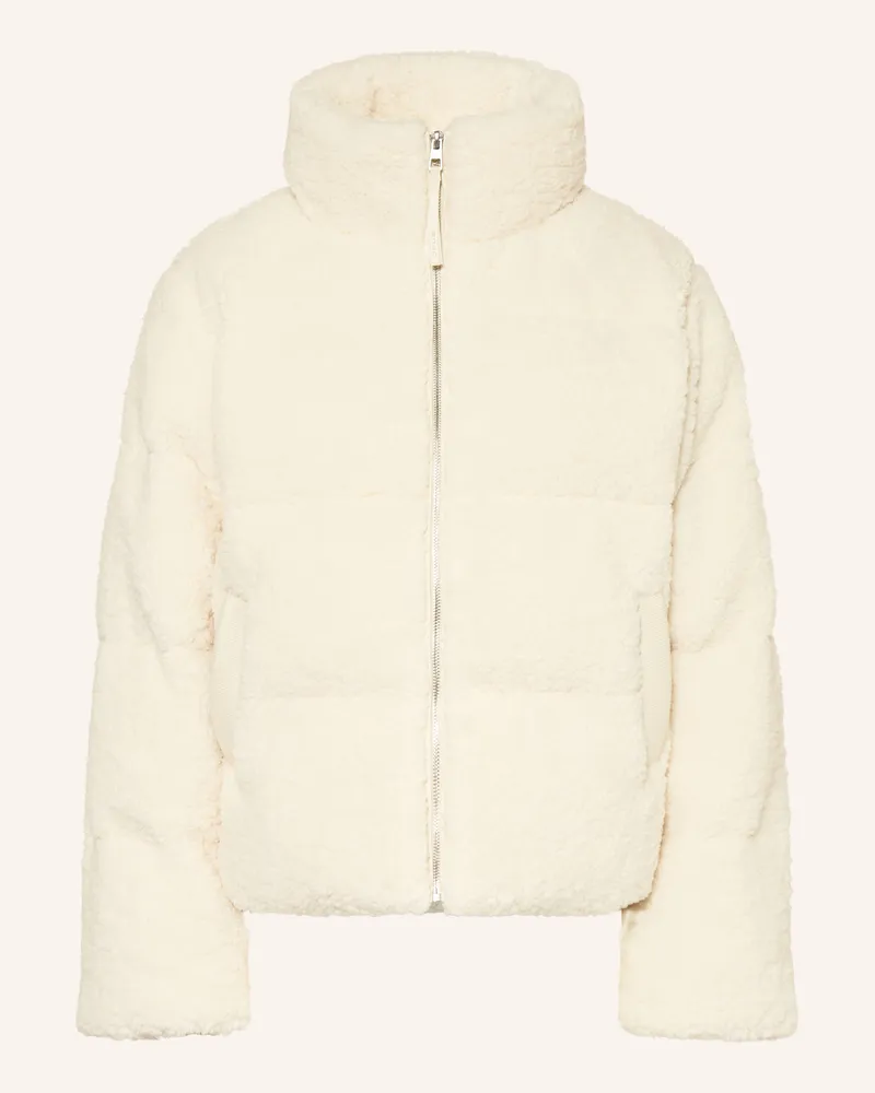 OPUS Steppjacke aus Teddyfell Ecru