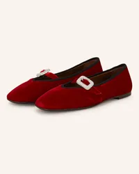 Giuseppe Zanotti Ballerinas mit Schmucksteinen - DUNKELROT Rot