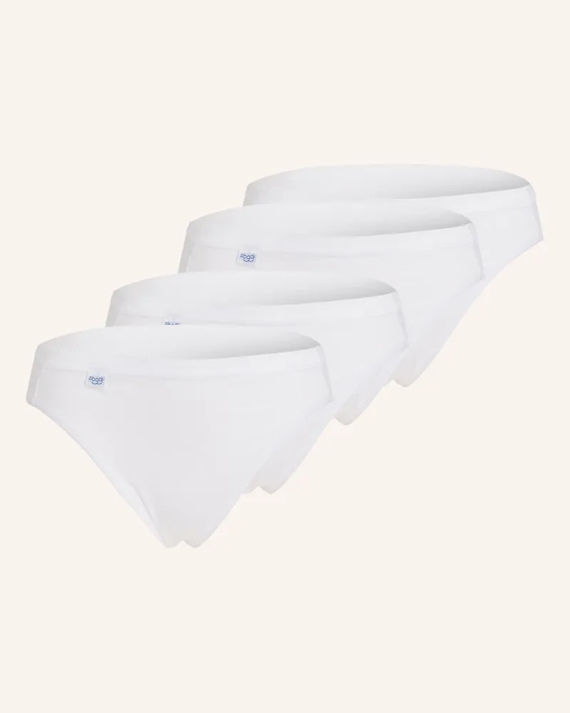 Sloggi 4er-Pack Slips Basic+ weiss Weiss