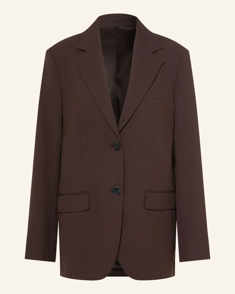 Arket Longblazer braun Dunkelbraun