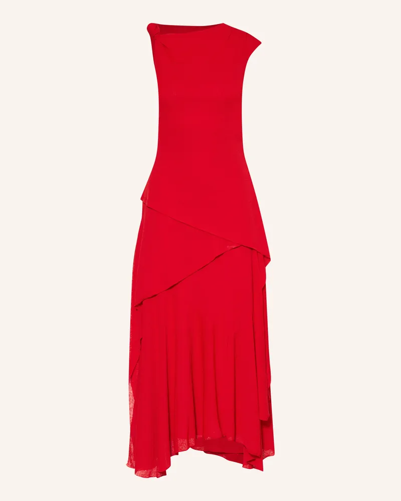 Ganni Kleid Marl rot Rot