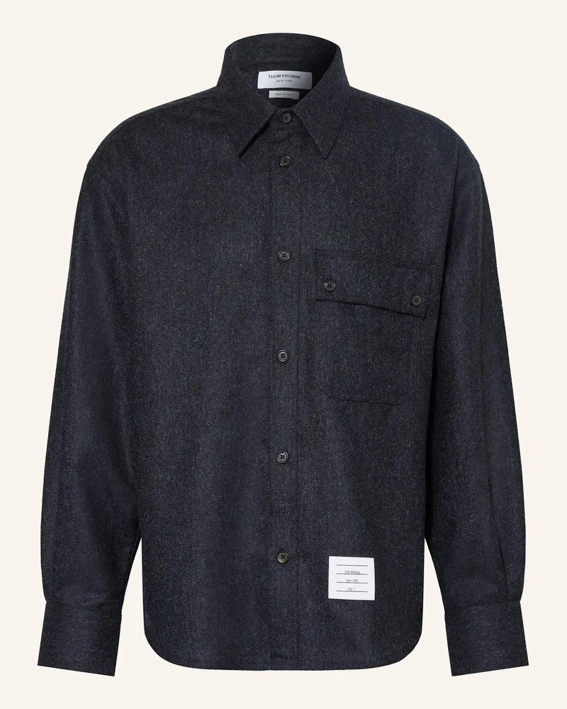 Thom Browne Overjacket blau Dunkelblau