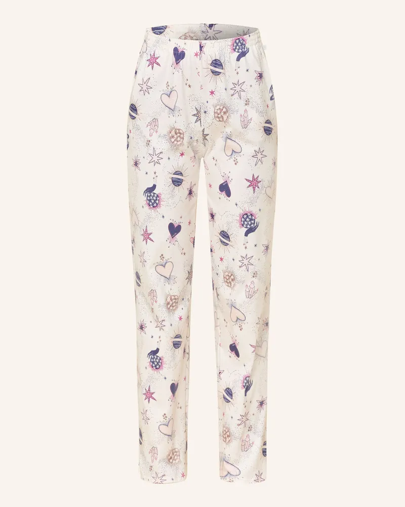 Calida Schlafhose Favourites Universe weiss Ecru