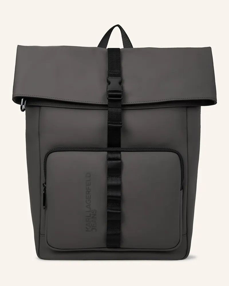 Karl Lagerfeld Rucksack grau Dunkelgrau