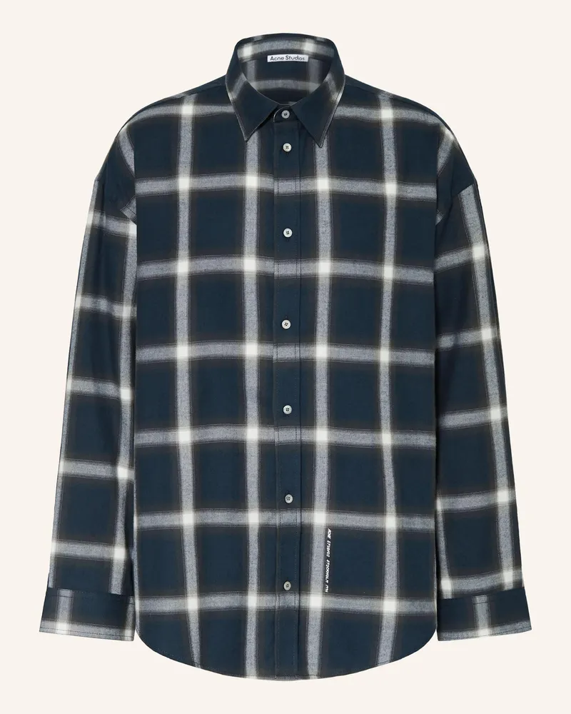 Acne Studios Hemd Comfort Fit Dunkelblau