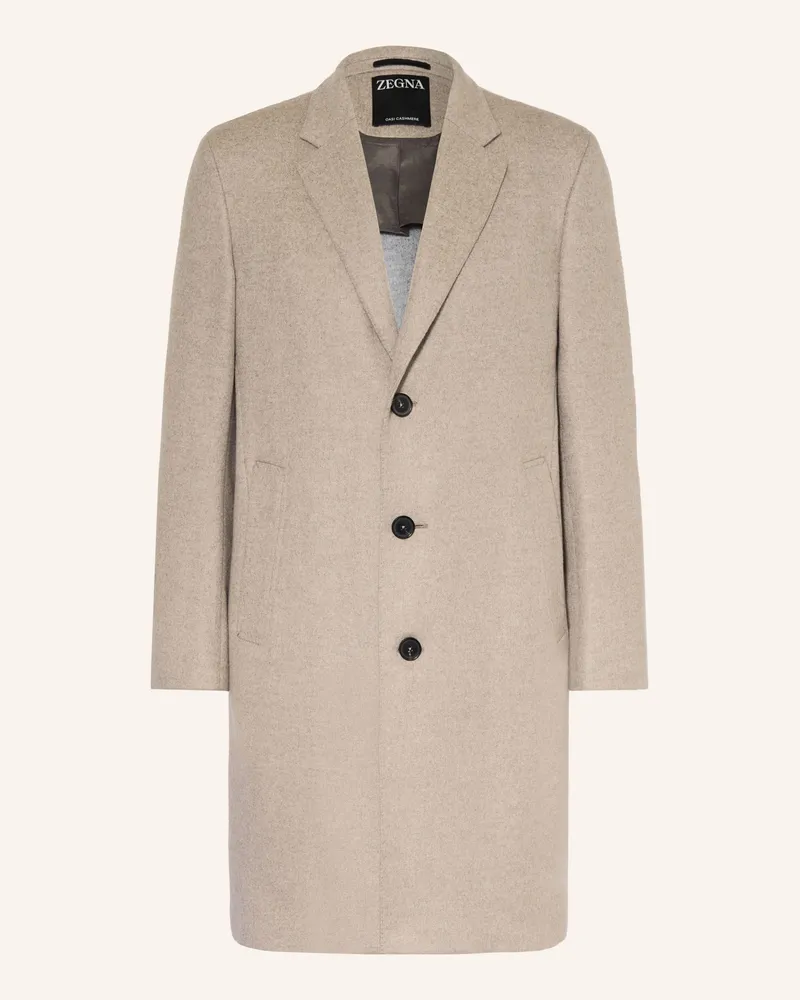 Ermenegildo Zegna Kaschmir Mantel Taupe
