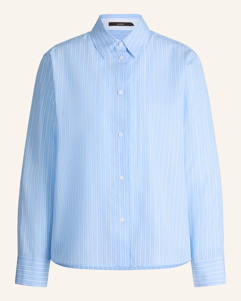 windsor. Hemdbluse blau Hellblau