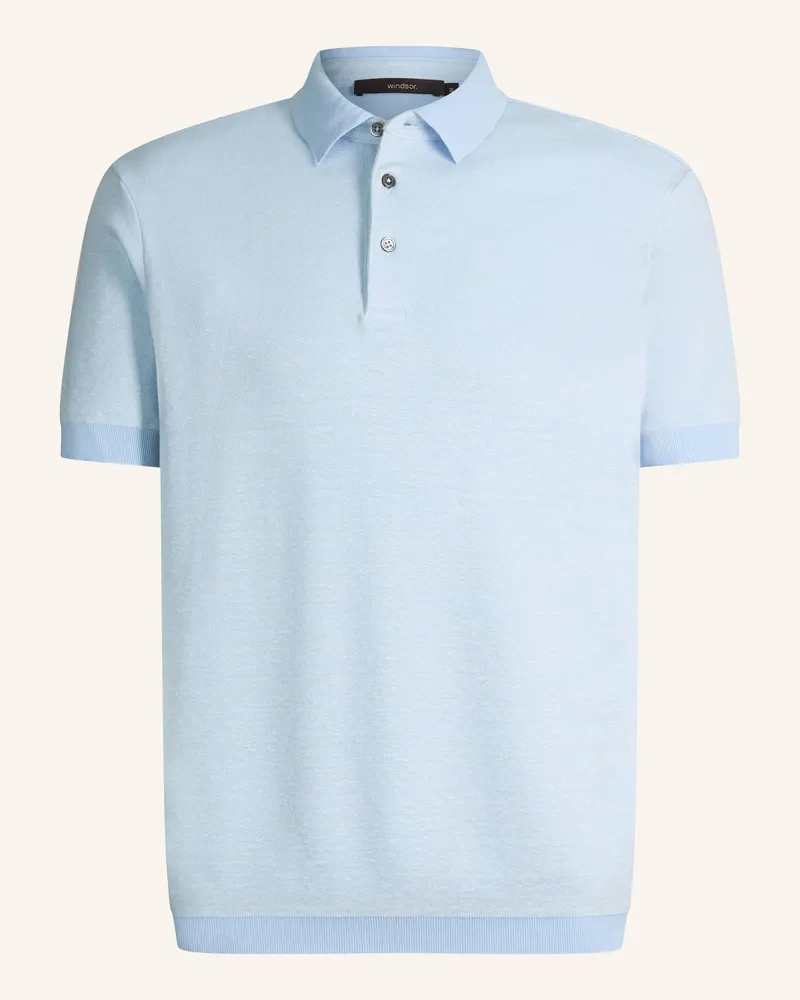 windsor. Poloshirt blau Blau