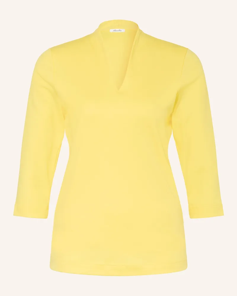 Efixelle Shirt mit 3/4-Arm Gelb