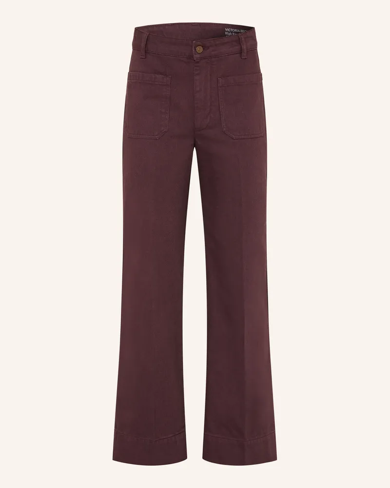 Victoria Beckham Wide Leg Jeans Alina rot 9887