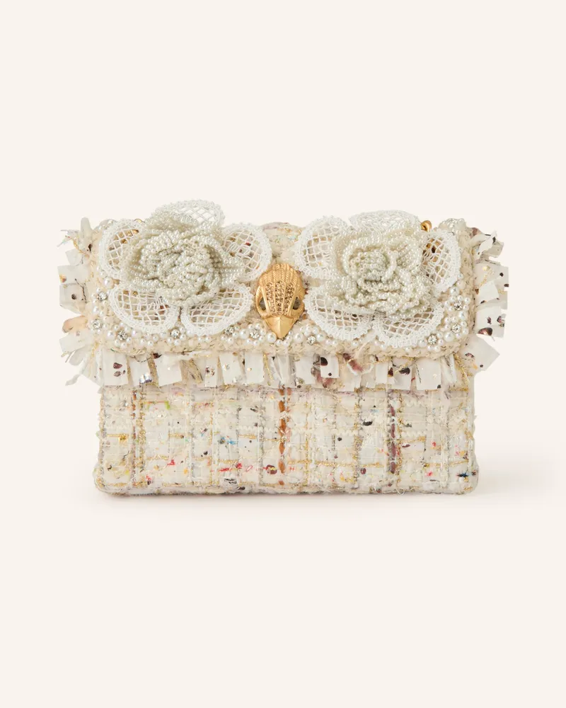 Kurt Geiger Schultertasche Kensington Mit Schmucksteinen weiss Creme