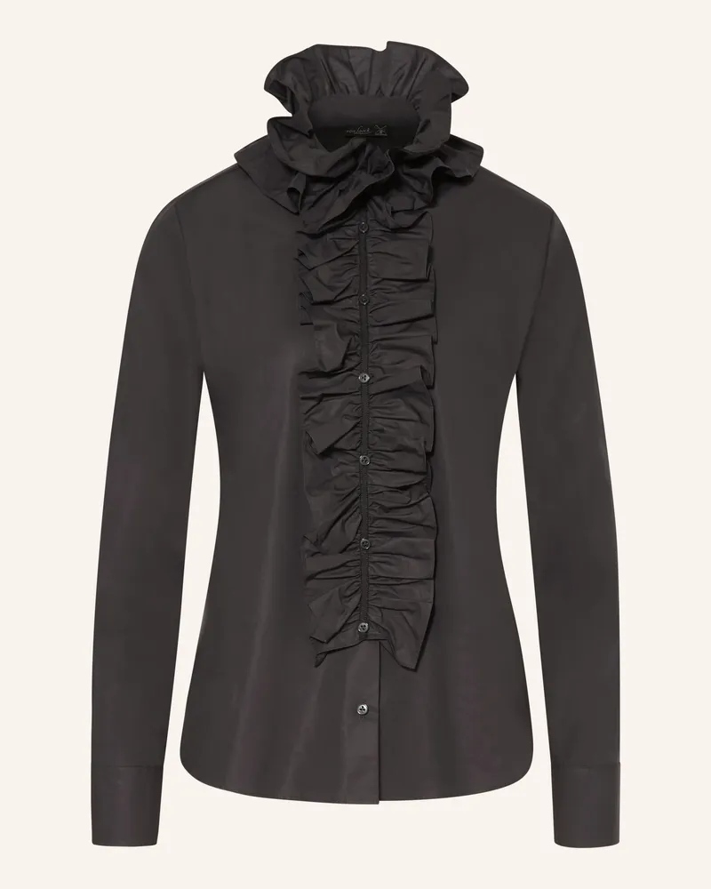 van Laack Bluse BATHIA mit abnehmbarem Kragen Schwarz