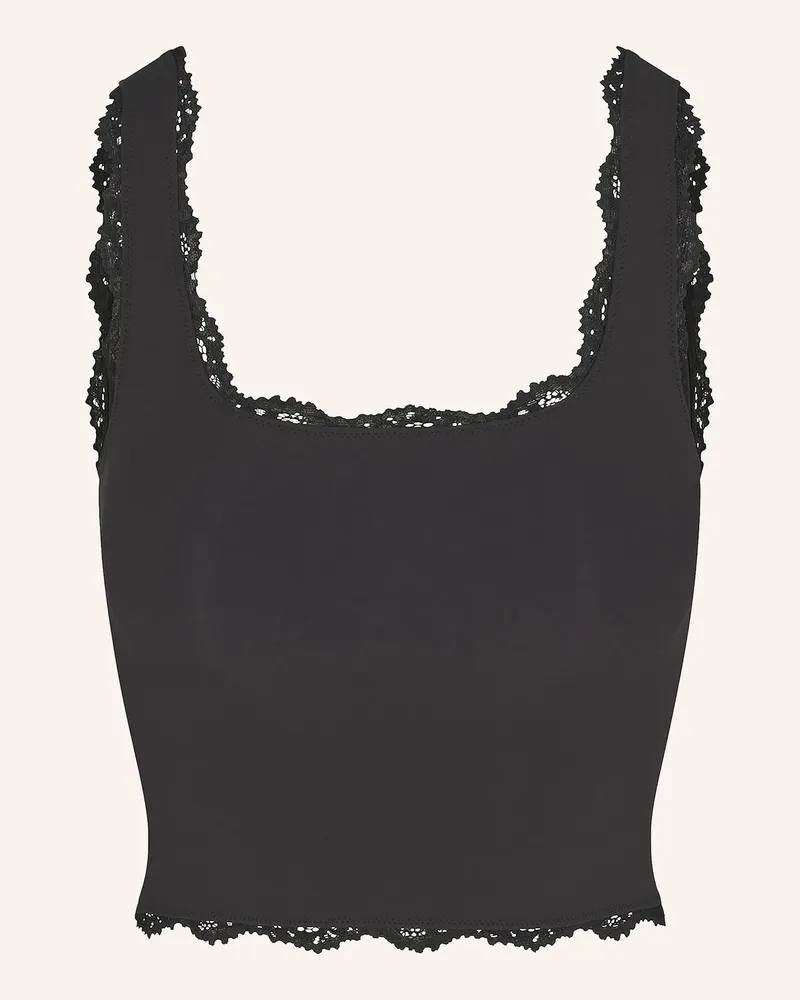 SKIMS Lounge-Top FITS EVERYBODY LACE Schwarz
