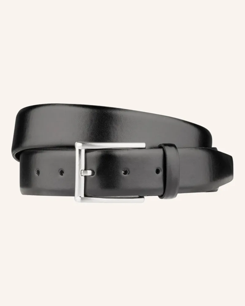 Monti Ledergürtel London schwarz Schwarz