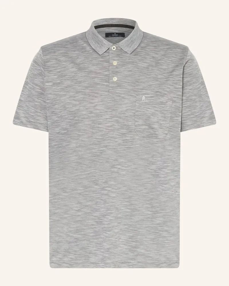 Ragman Strick-Poloshirt Grau