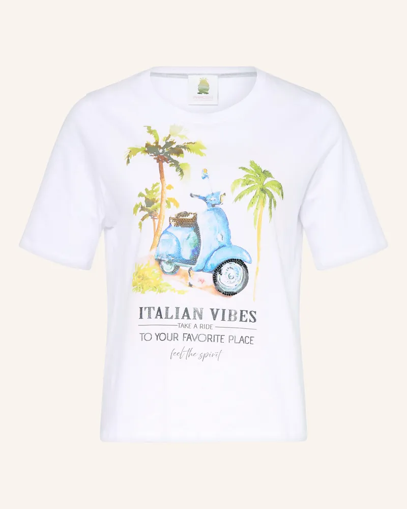 Princess goes Hollywood T-Shirt Mit Schmucksteinen weiss Weiss