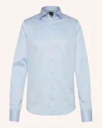 van Laack Hemd Slim Fit Langer Ärmel Kentkragen Blau