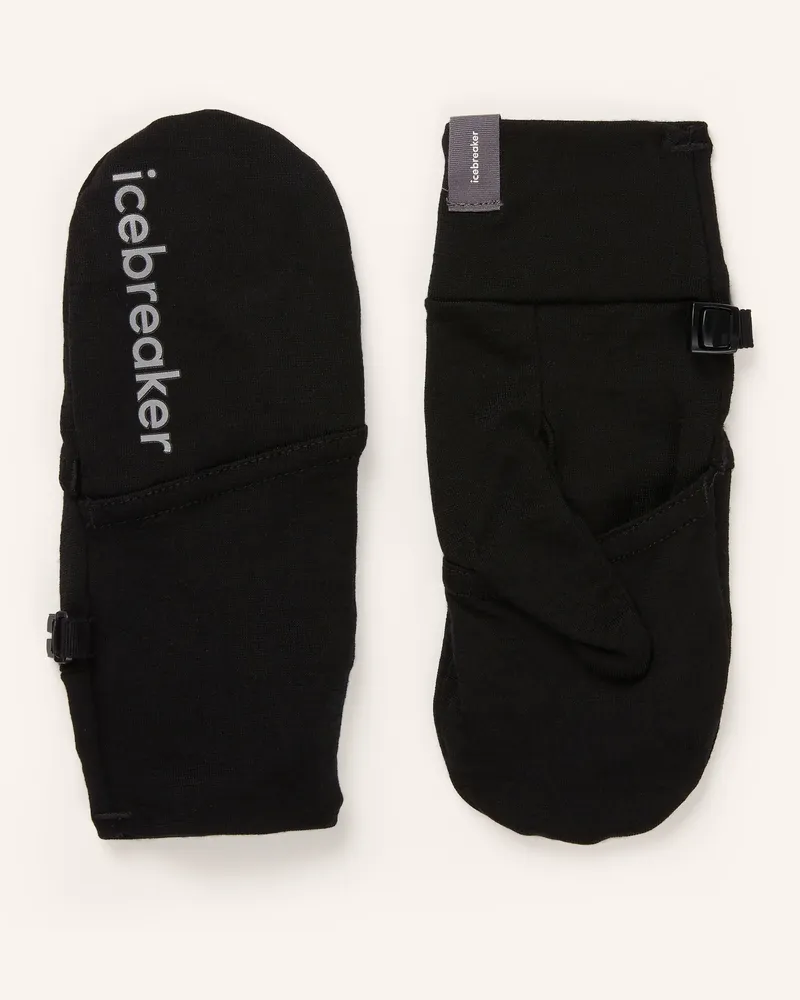 Icebreaker Multifunktions-Handschuhe Sierra Convertible Aus Merinowolle schwarz Schwarz