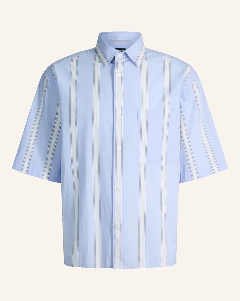 Strellson Kurzarm-Hemd Nelson blau Hellblau