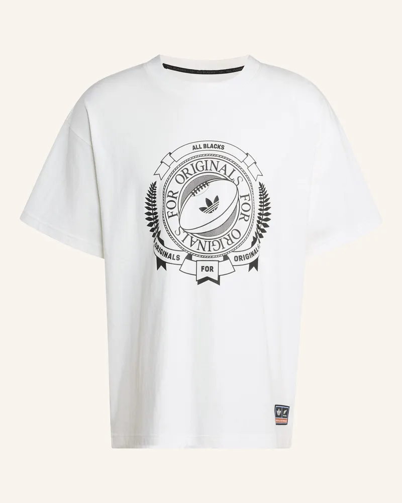 adidas ADIDAS ORIGINALS & ALL BLACKS LOOSE GRAPHIC SS T-SHIRT Weiss