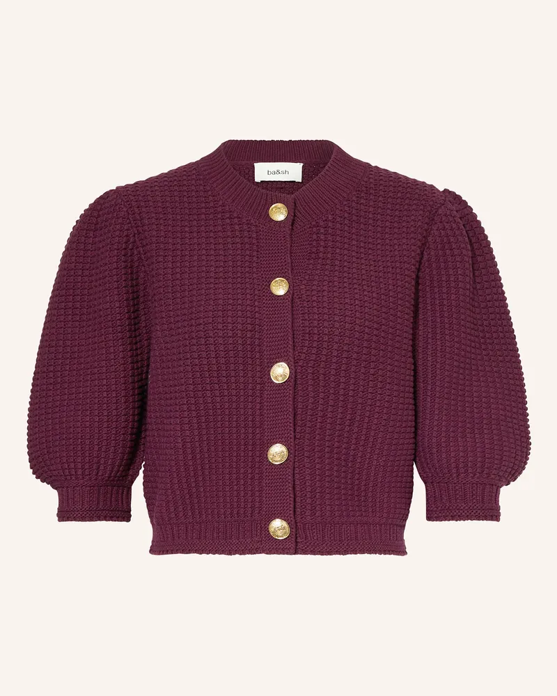 ba&sh Strickjacke GARANCE Dunkellila