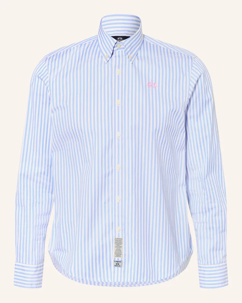 La Martina Hemd Regular Fit blau Hellblau