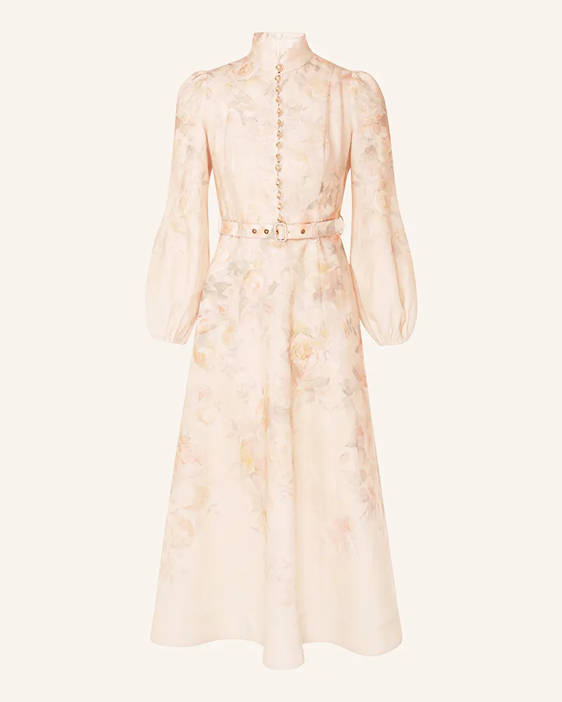 Zimmermann Leinenkleid CRUSH Hellorange