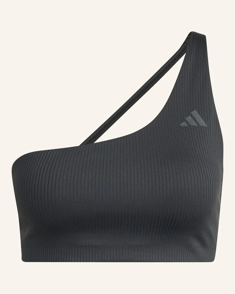 adidas Sport-Bh Optime Rib Ls schwarz Schwarz