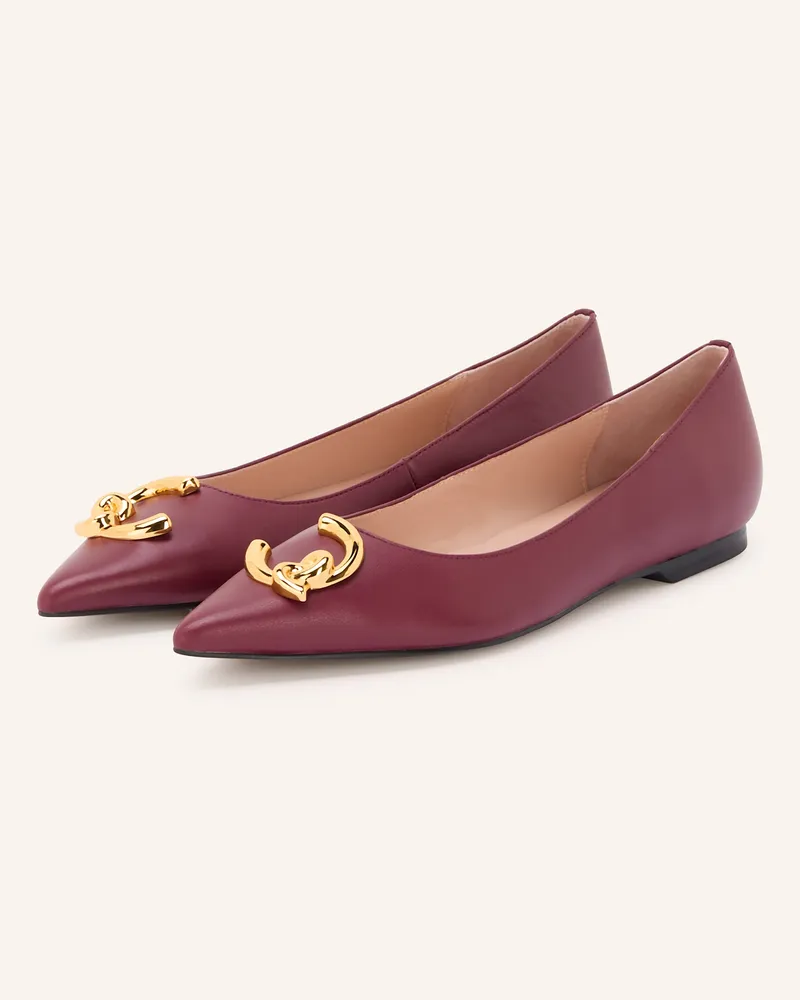 Coccinelle Ballerinas Dunkelrot